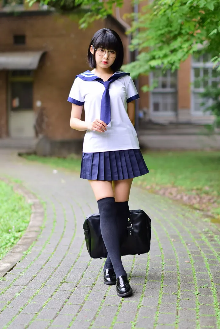 [Mzsock] NO.171 Hailin student uniform street photography#[73P]-2